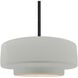 Radiance LED 14.5 inch Matte White and Matte Black Pendant Ceiling Light