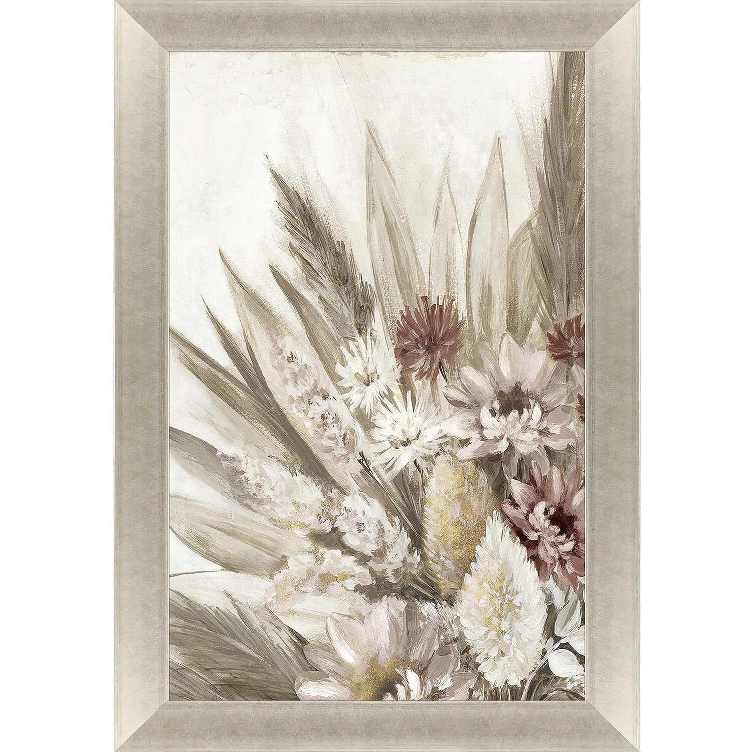 Send All Your Love Brown and Beige and Pink and Neutral Framed Art