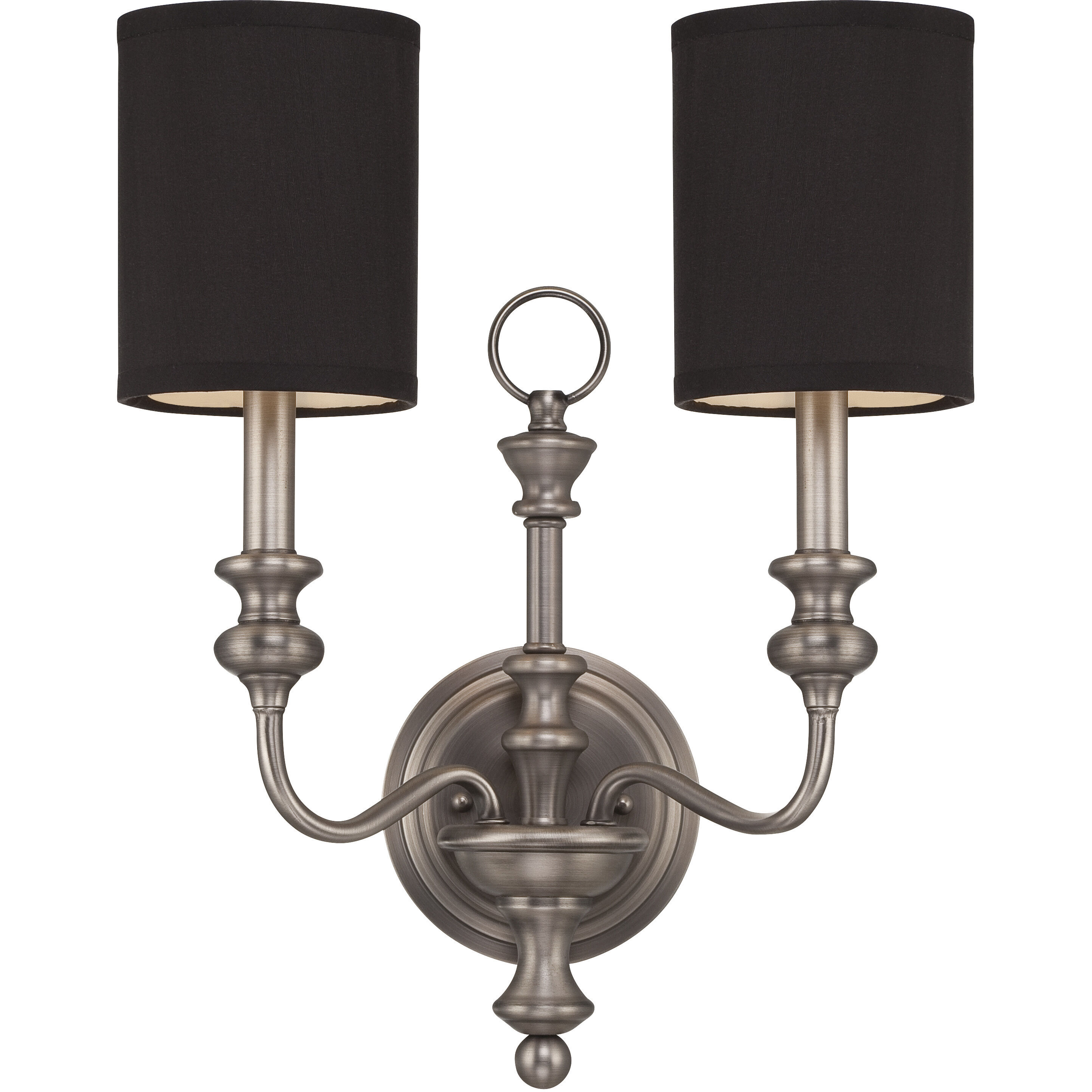 Willow Park 2 Light 14.12 inch Antique Nickel Wall Sconce Wall Light