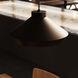 Koma LED 15 inch Satin Black Pendant Ceiling Light