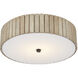 Tetterby LED 20 inch Black Semi-Flush Ceiling Light