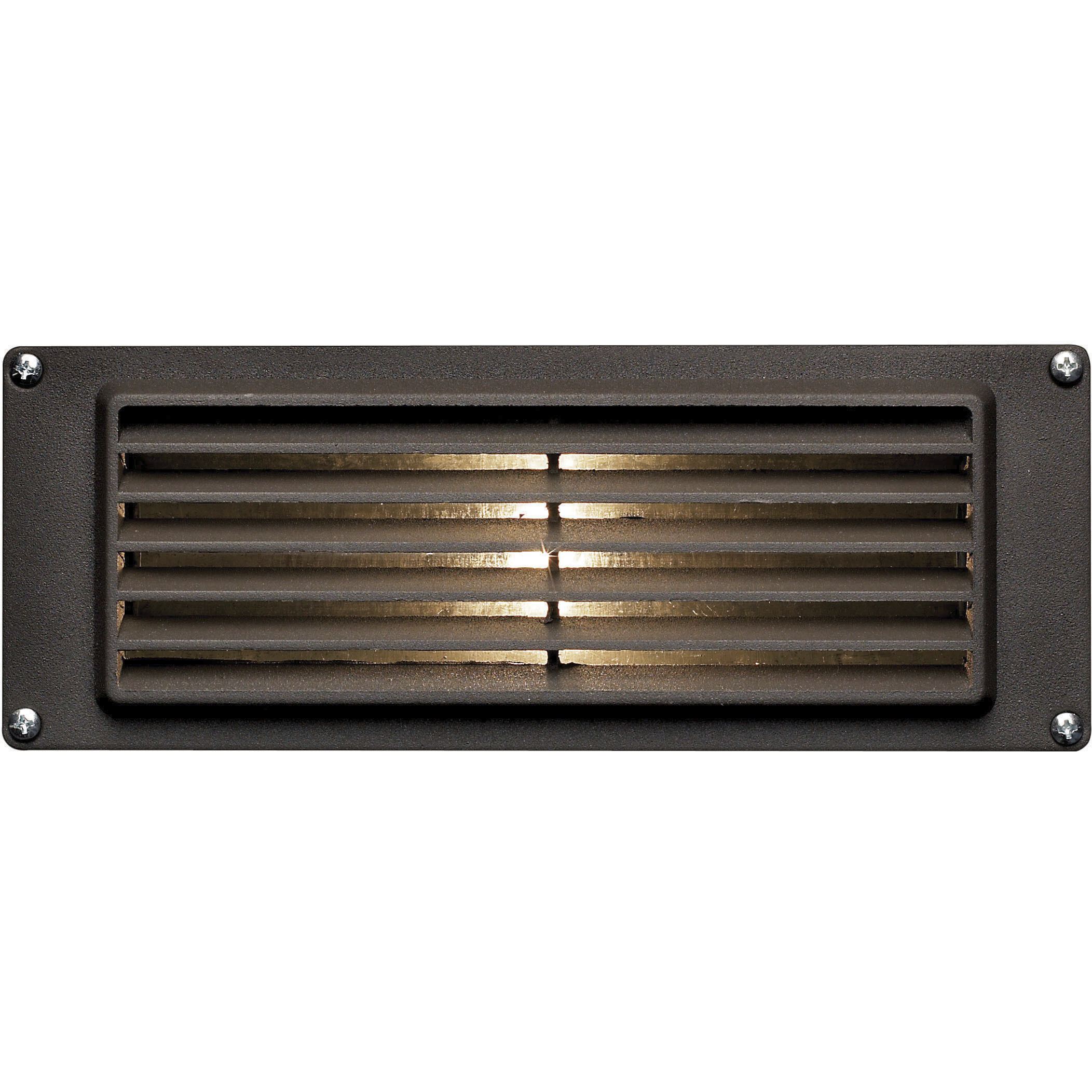 Hardy Island Louvered 12v 1.50 watt Bronze Landscape Brick Light