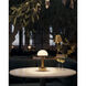 Promenade 10.25 inch 2 watt Polished Antique Brass and White Cordless Table Lamp Portable Light