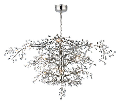Cluster LED 47 inch Polished Nickel Chandelier Ceiling Light