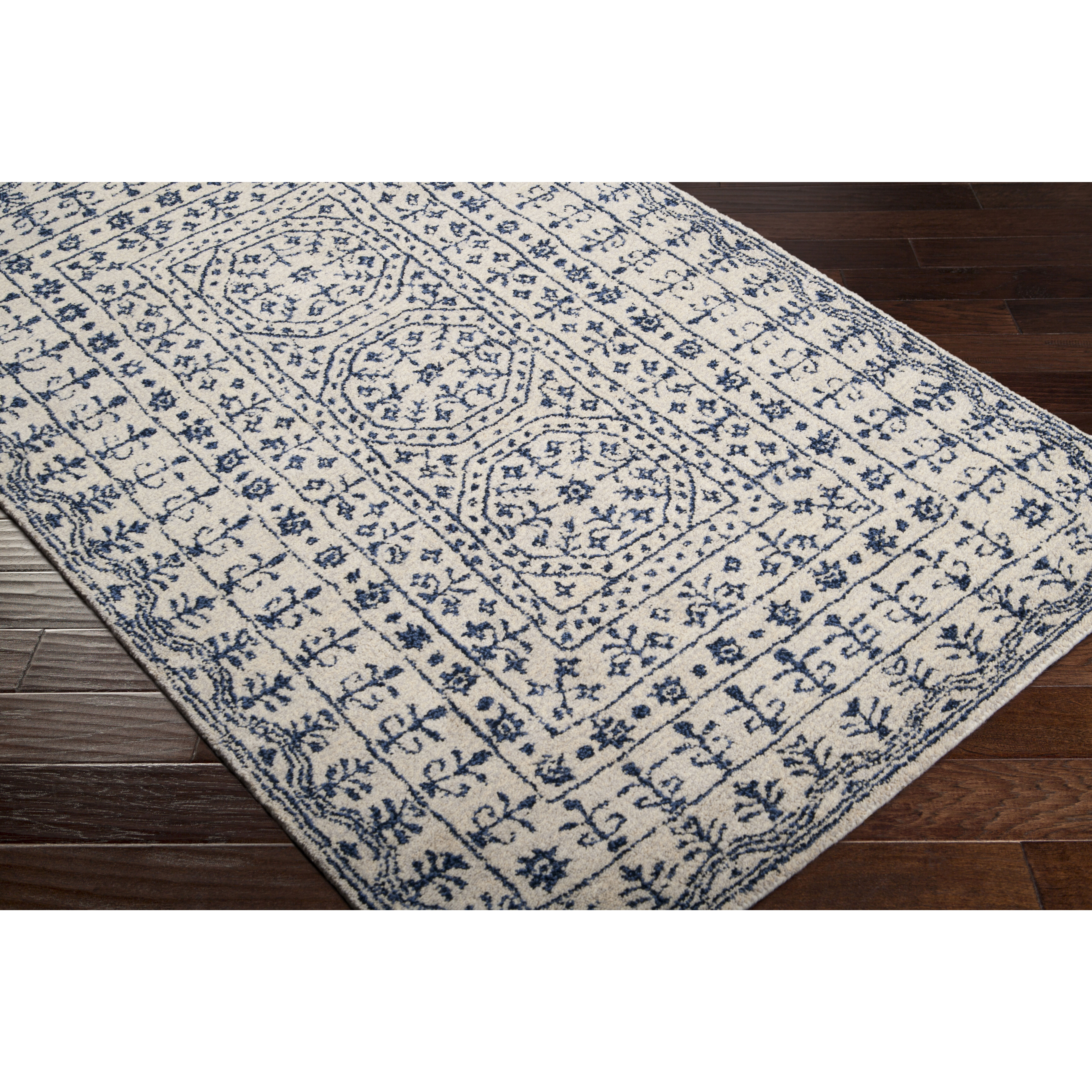 Smithsonian 36 X 24 inch Blue Rug in 2 x 3, Rectangle