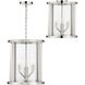 Devon 4 Light 14 inch Polished Nickel Lantern Chandelier Ceiling Light