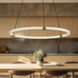 Bruni LED 24.5 inch Brushed Gold Pendant Ceiling Light