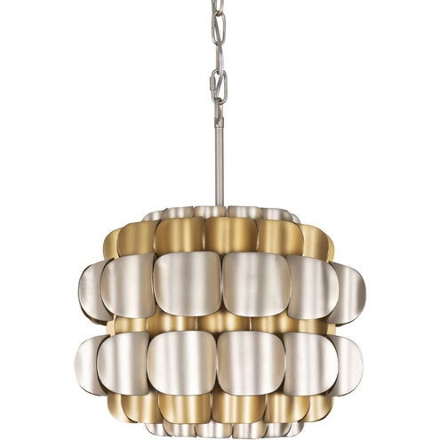 Swoon 1 Light 16 inch Antique Gold Pendant Ceiling Light, Smithsonian Collaboration
