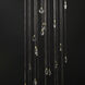 Pebble LED 36 inch Black and Polished Gold Multi-Tier Chandelier Ceiling Light in Clear Crystal