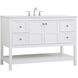 Theo 48 X 22 X 34 inch White Vanity Sink Set