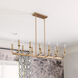 Bailey 12 Light 42 inch Aged Brass Chandelier Ceiling Light