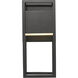 Barwick LED 12.5 inch Black Outdoor Wall Light