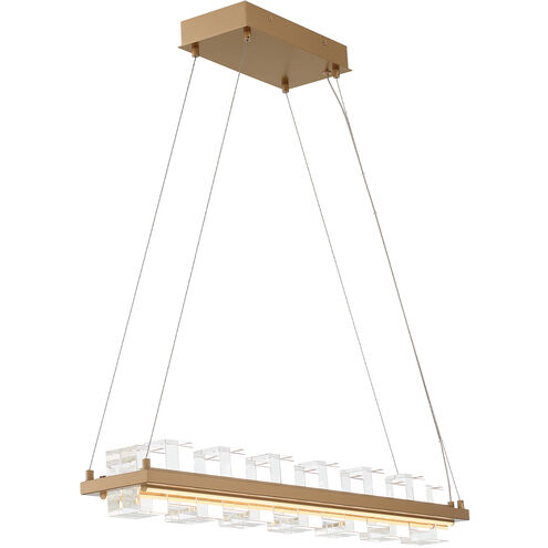 Bruco LED 34.75 inch Gold Island Chandelier Ceiling Light