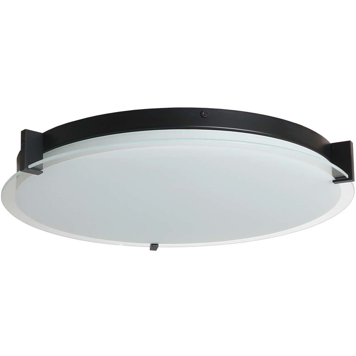 Matrix LED 18 inch Black Flush Mount Ceiling Light