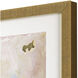 Gold Planet Pink and Metallic Framed Art