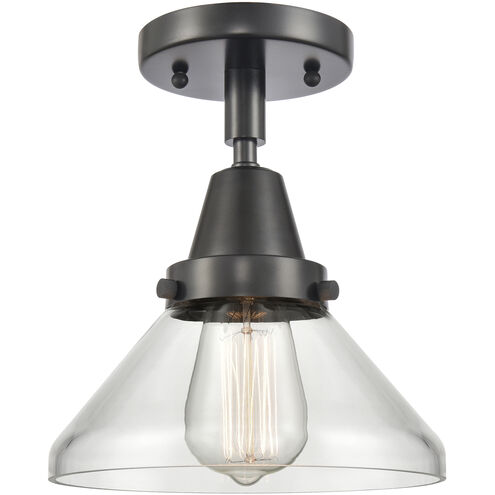 Franklin Restoration Caden LED 8 inch Brushed Brass Flush Mount Ceiling Light in Clear Glass