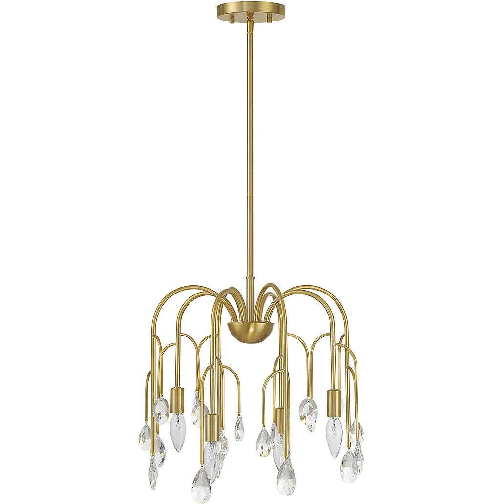 Anholt 4 Light 16.5 inch Noble Brass Convertible Semi-Flush or Pendant Ceiling Light