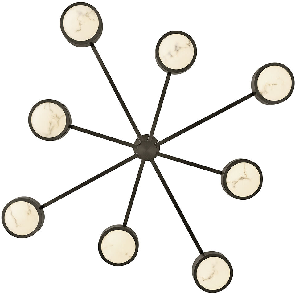 Cava LED 50 inch Black Oxide Semi-flush Mount Ceiling Light