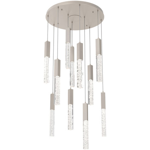 Axis LED 30 inch Beige Silver Chandelier Ceiling Light, Multi-Port