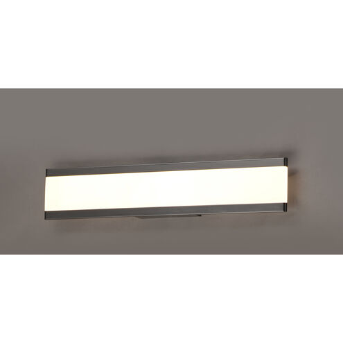 Visor LED 30 inch Black Vanity Light Wall Light