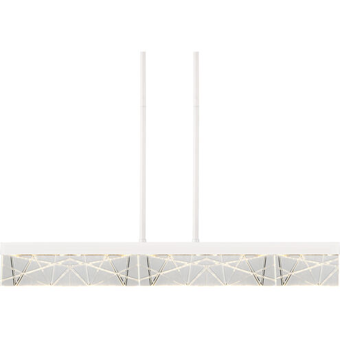 Lucus 1 Light 43.25 inch Matte White Linear Pendant Ceiling Light