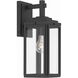 Byron 1 Light 5.25 inch Matte Black Sconce Wall Light