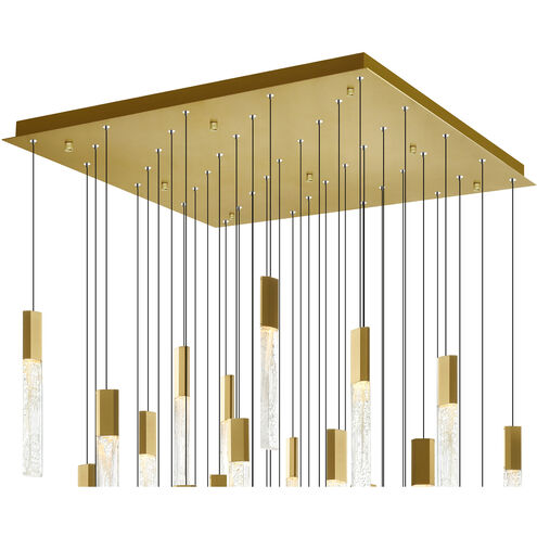 Greta LED 36 inch Brass Chandelier Ceiling Light