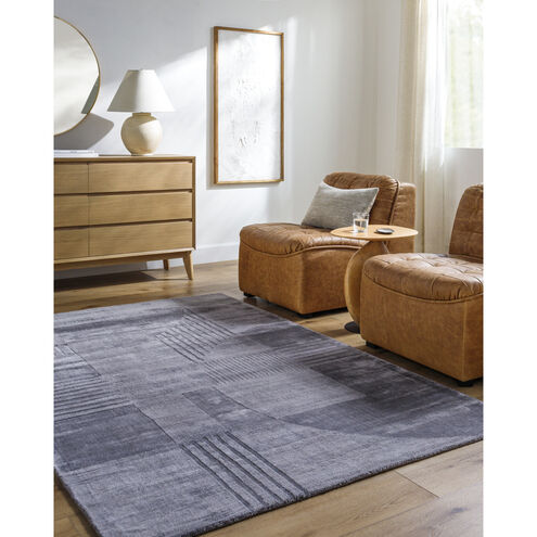 Pier 120 X 96 inch Slate Blue/Slate/Nickel Handmade Rug in 8 x 10