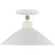 Journey 1 Light 12 inch Natural White Semi-Flush Mount Ceiling Light