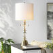Cameron 33.25 inch 60.00 watt Clear Ribbed Table Lamp Portable Light