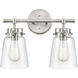 Amberose 2 Light 16.00 inch Bathroom Vanity Light