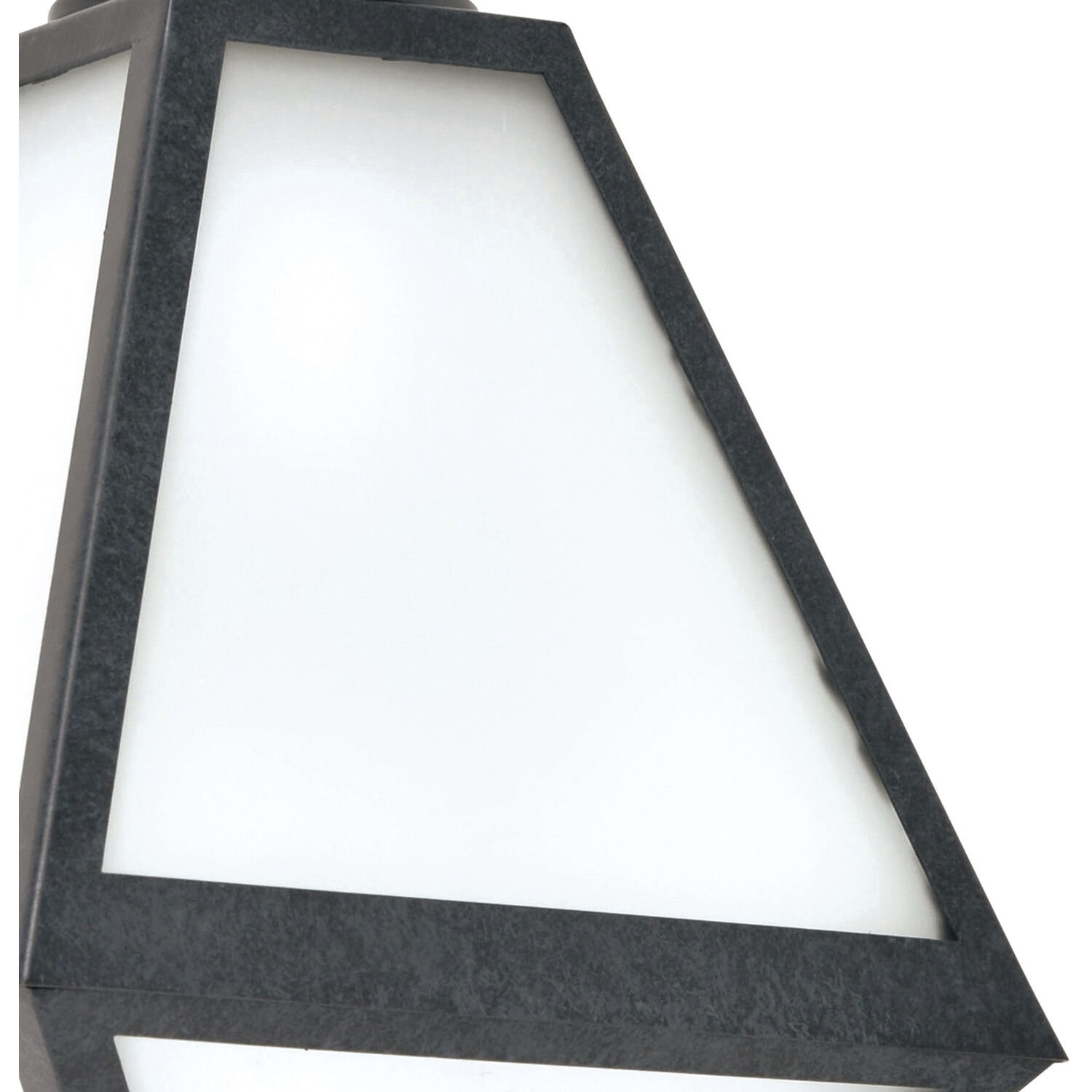 Glacier 1 Light 12.75 inch Black Charcoal Outdoor Sconce in White