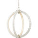 Arietta LED 20 inch Contemporary Silver Leaf Chandelier Ceiling Light