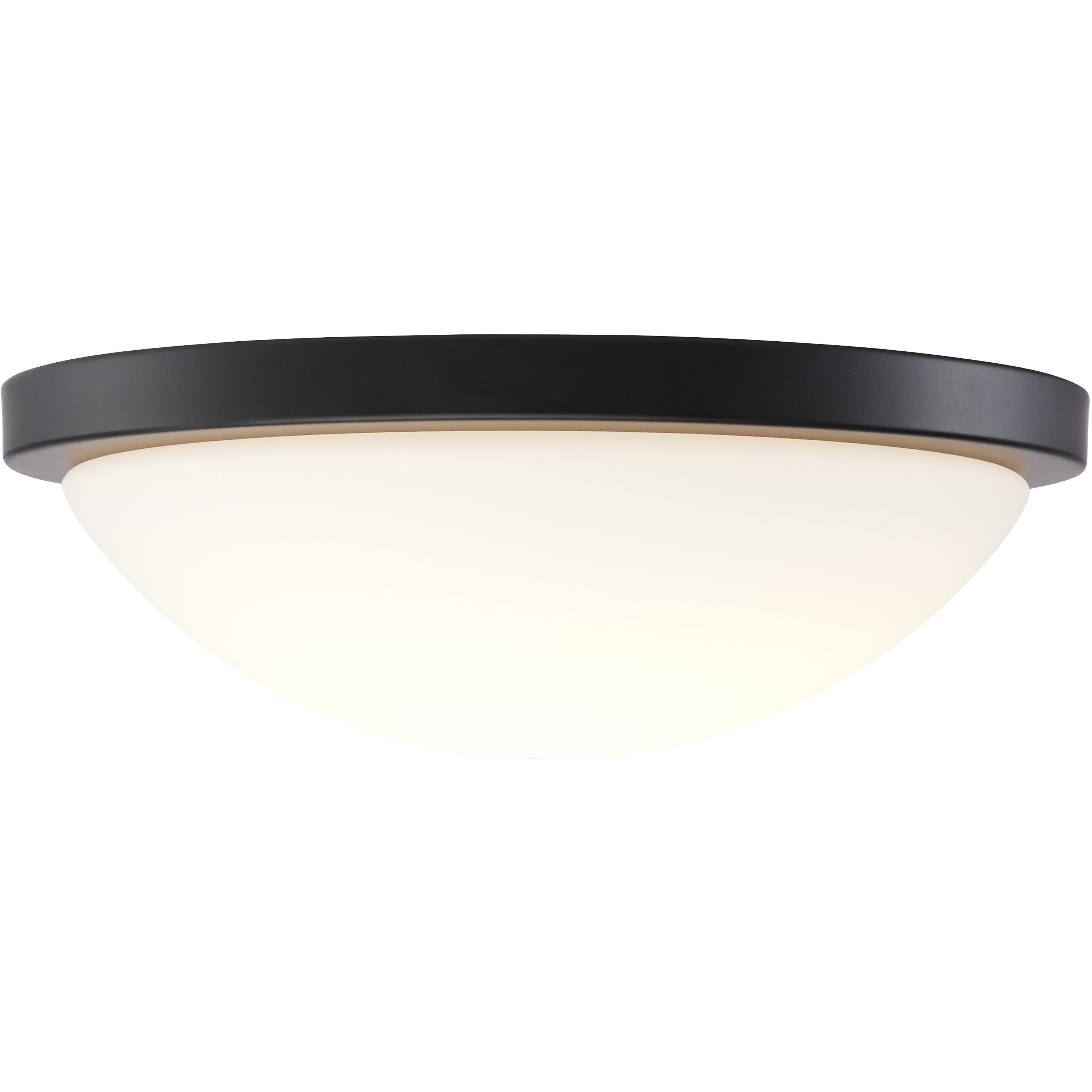 Button LED 11 inch Matte Black LED Flush Mount Ceiling Light