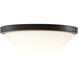 Button LED 11 inch Matte Black LED Flush Mount Ceiling Light