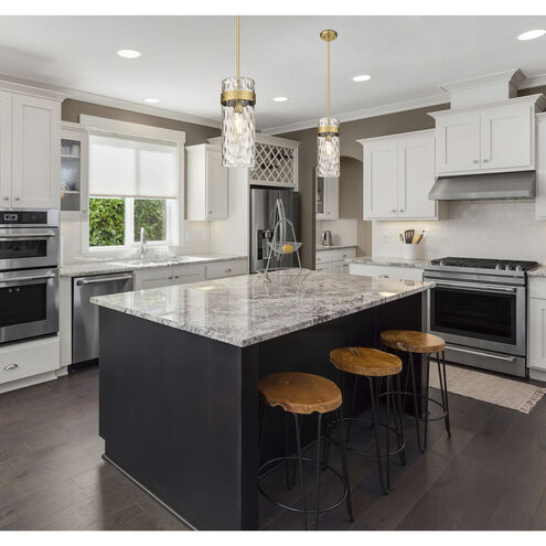 Fontaine 1 Light 6.5 inch Rubbed Brass Pendant Ceiling Light in Rubbed Bronze