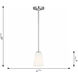 Miles 1 Light 4.5 inch Satin Brass Mini Pendant Ceiling Light