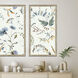 Florals Collection Blue Framed Art
