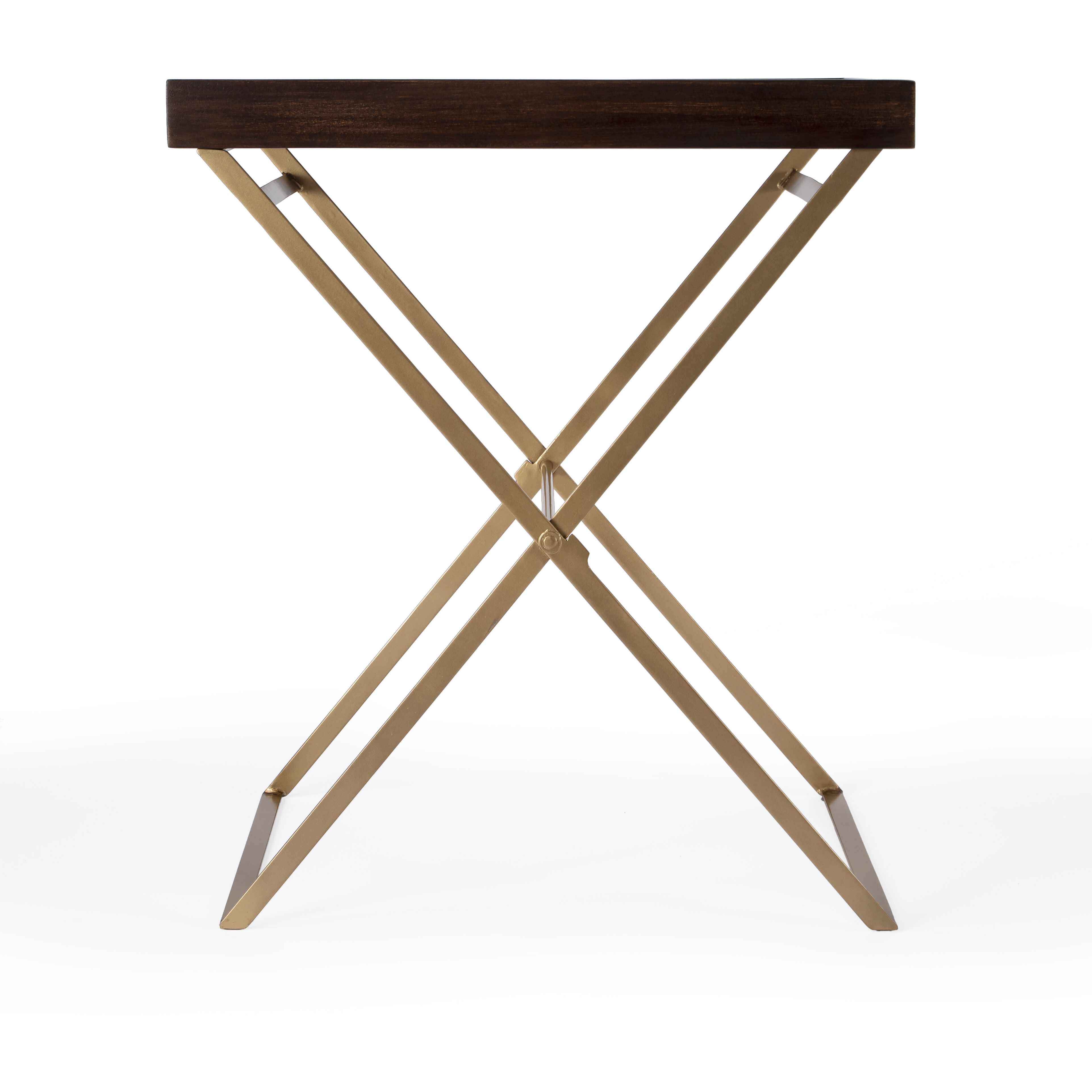 Emma Cross Legs Tray Side Table in Multi