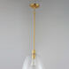 Babylon 1 Light 11.5 inch Satin Brass Single Pendant Ceiling Light