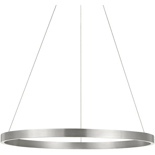 Sean Lavin Fiama LED 30 inch Satin Nickel Chandelier Ceiling Light, Integrated LED