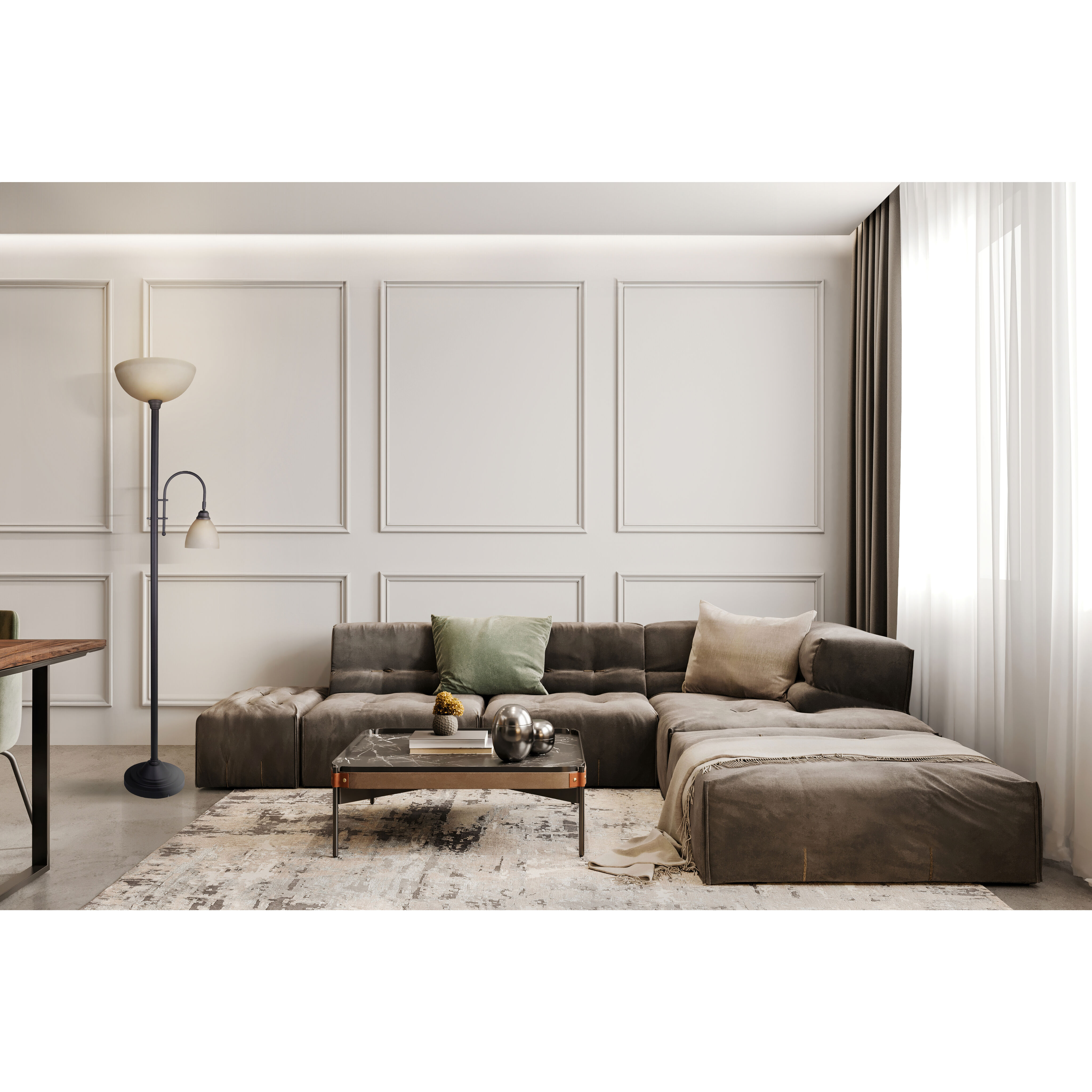 Eli 72 inch 100.00 watt Oil Rubbed Bronze Floor Lamp Portable Light