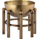 Piston Aged Brass Footed Planter