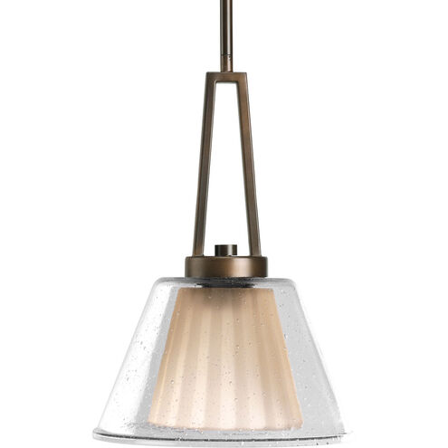 Glass Pendants 1 Light 10 inch Oil Rubbed Bronze Pendant Ceiling Light
