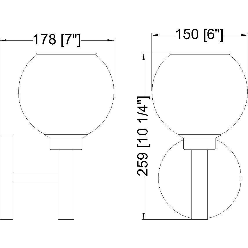Sutton 1 Light 6 inch Brushed Gold Wall Sconce Wall Light