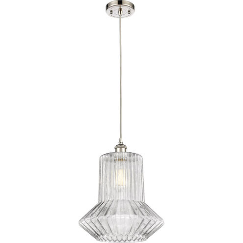 Ballston Springwater LED 12 inch Polished Nickel Pendant Ceiling Light, Ballston