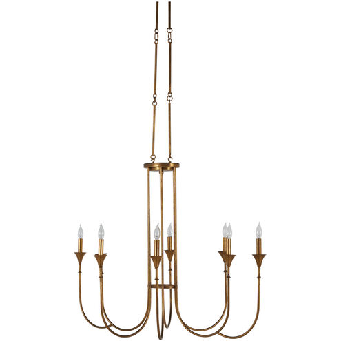 Kathleen 8 Light 47 inch Gilded Gold Chandelier Ceiling Light