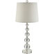 Porsha 26.5 inch 60 watt Clear Accent Table Lamp Portable Light
