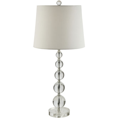 Porsha 26.5 inch 60 watt Clear Accent Table Lamp Portable Light