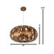 Masquerade 4 Light 18 inch Hammered Ore Pendant Ceiling Light